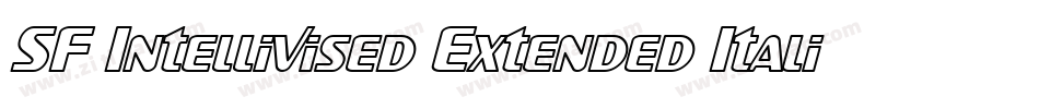 SF Intellivised Extended Italic字体转换